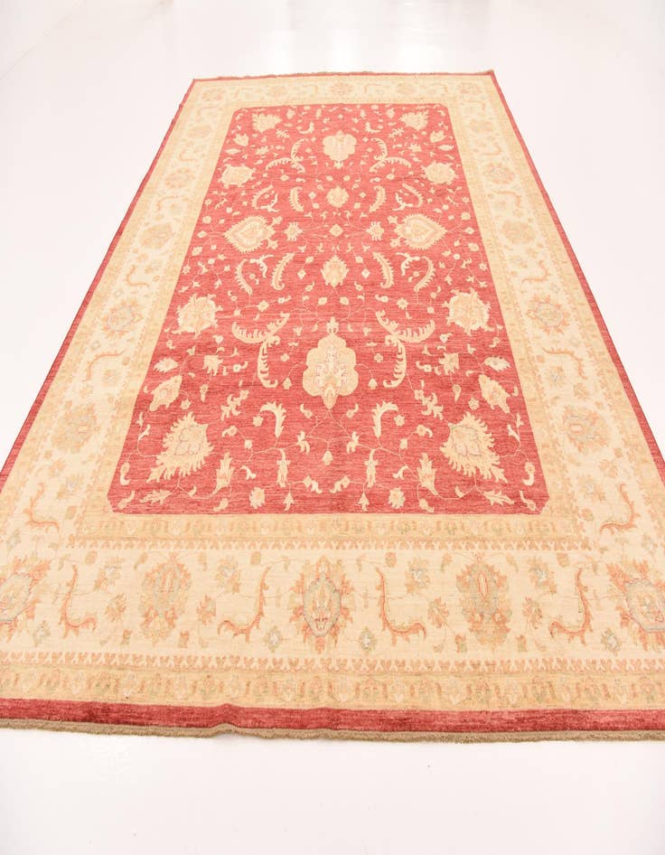 Detail image of 10' x 12' 10  Hand Knotted Peshawar Ziegler Rug