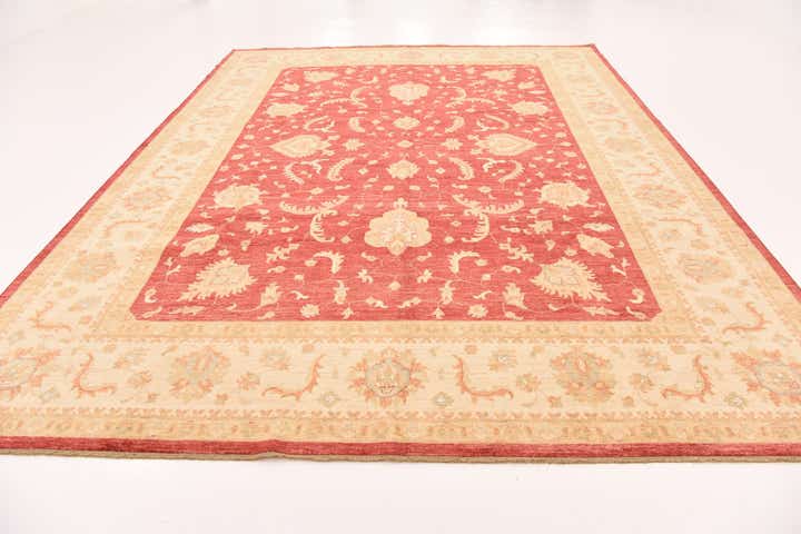 10' x 12' 10 Hand Knotted Peshawar Ziegler Rug