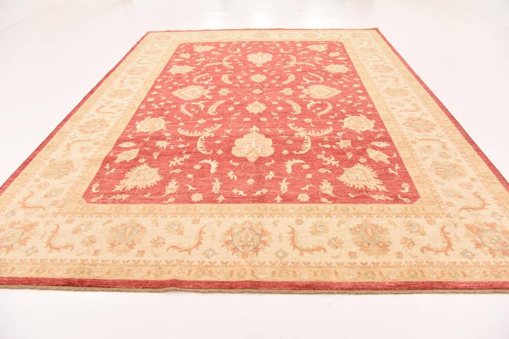 Detail image of 10' x 12' 10 Hand Knotted Peshawar Ziegler Rug