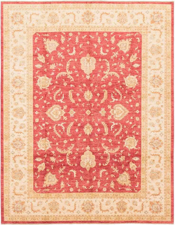 Detail image of 10' x 12' 10 Hand Knotted Peshawar Ziegler Rug