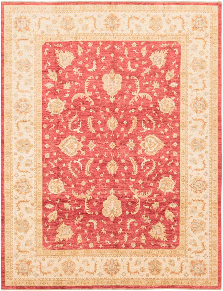 10' x 12' 10 Hand Knotted Peshawar Ziegler Rug