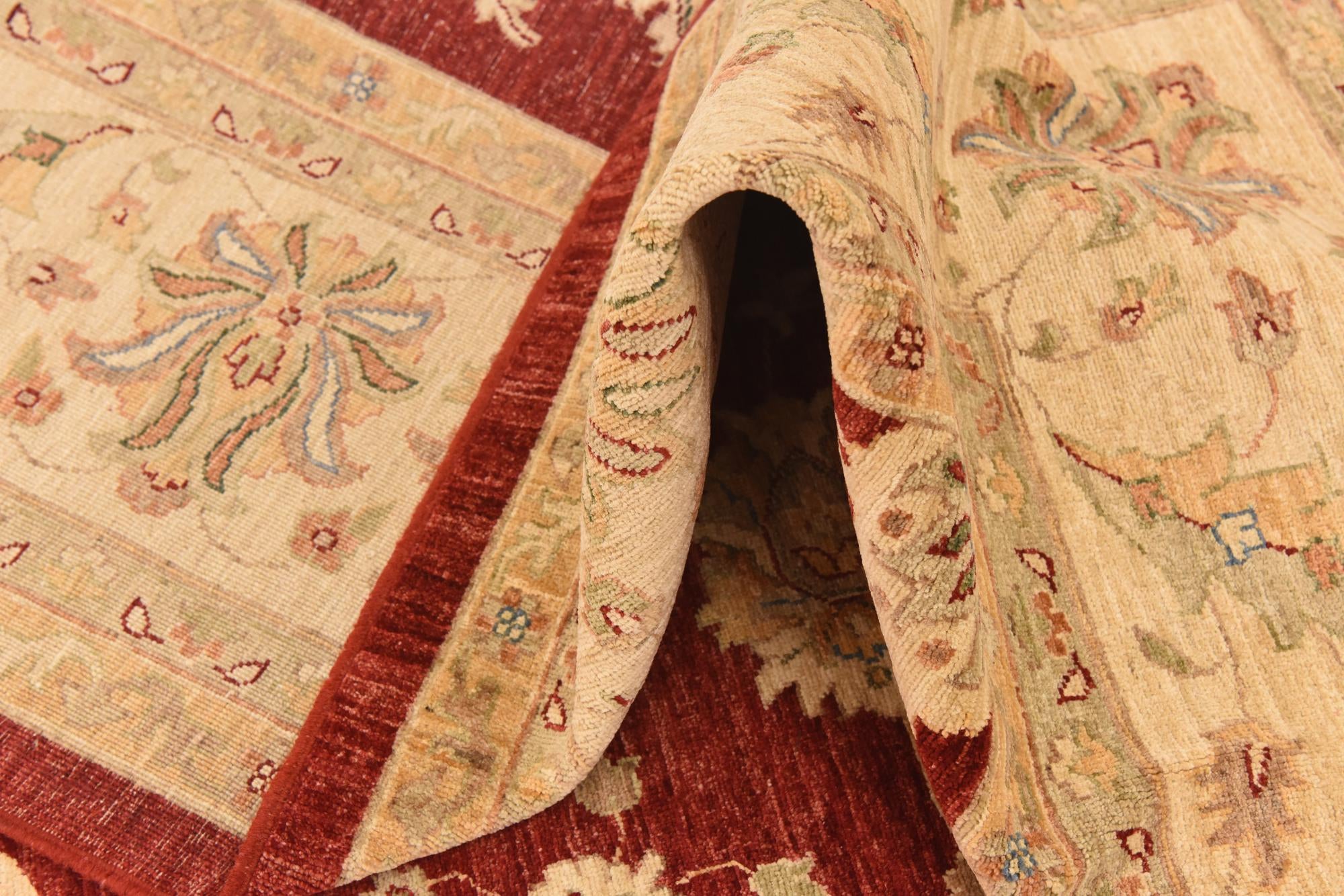 10' 2 x 12' 10 Hand Knotted Peshawar Ziegler Rug