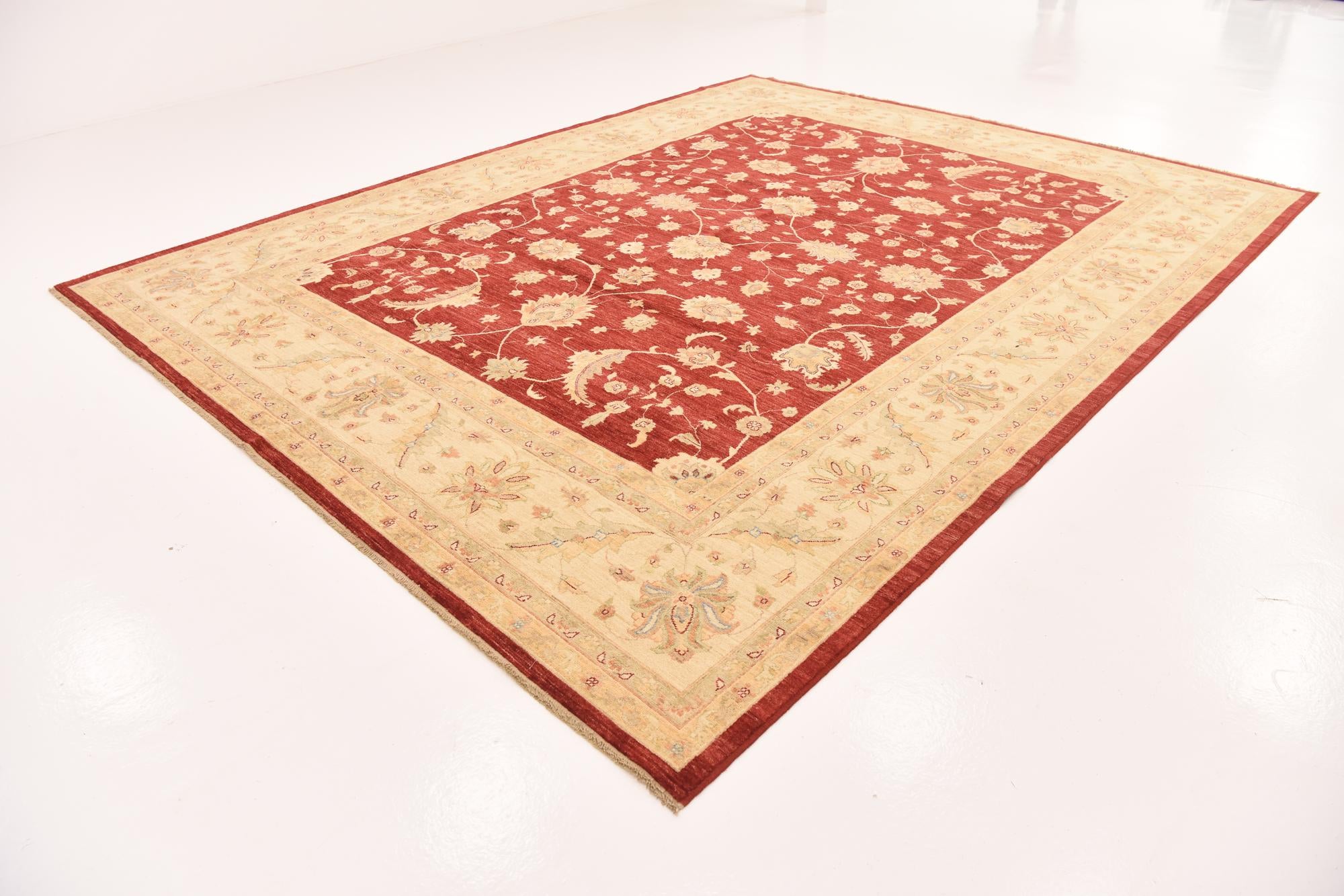 10' 2 x 12' 10 Hand Knotted Peshawar Ziegler Rug