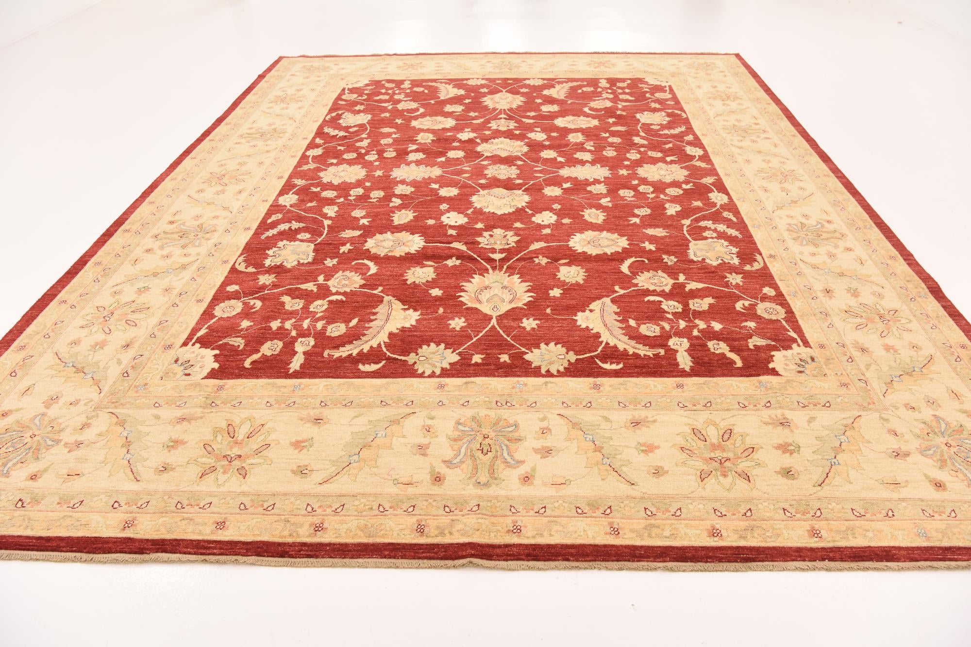 10' 2 x 12' 10 Hand Knotted Peshawar Ziegler Rug