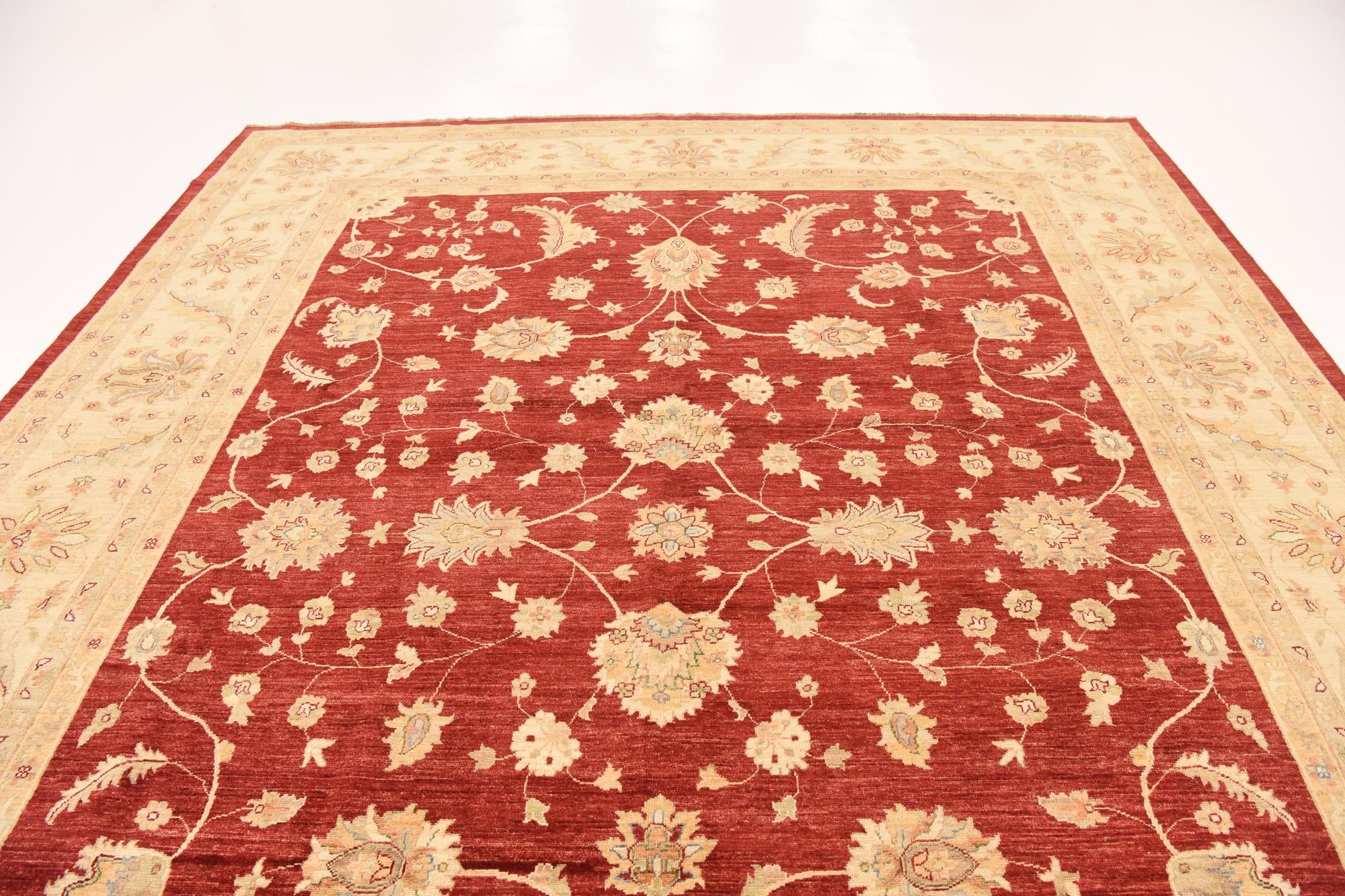 10' 2 x 12' 10 Hand Knotted Peshawar Ziegler Rug
