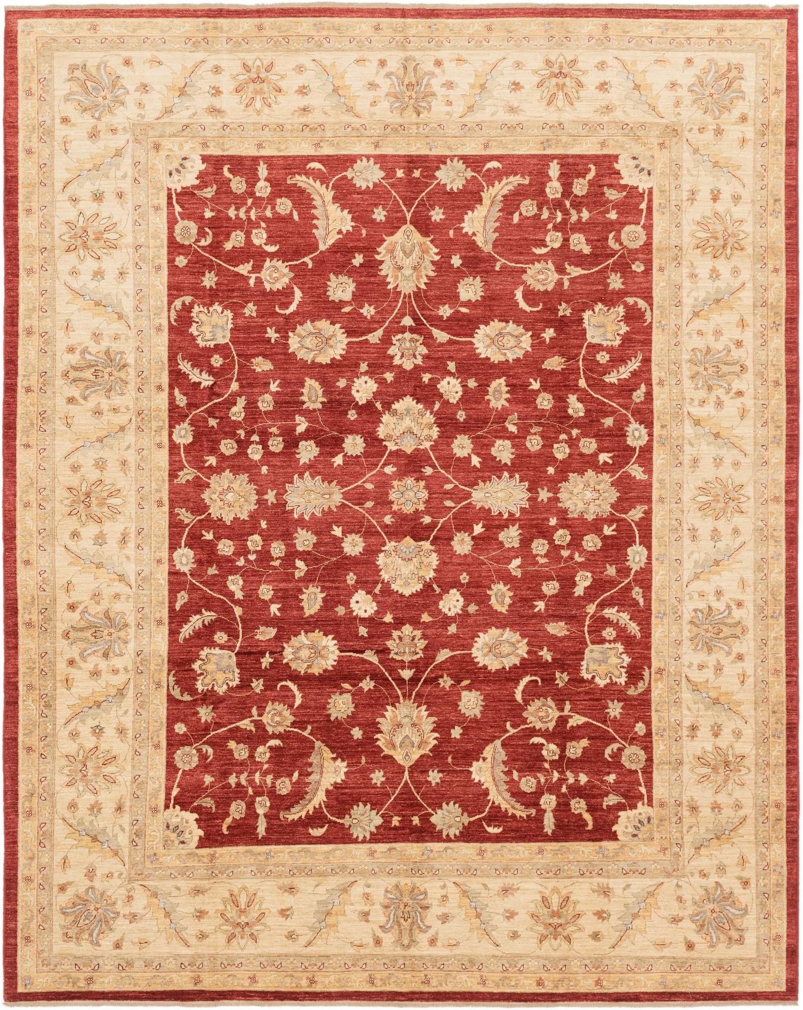 10' 2 x 12' 10 Hand Knotted Peshawar Ziegler Rug