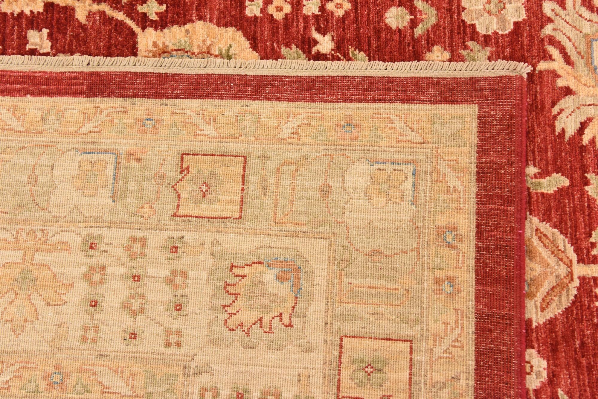 10' x 13' Hand Knotted Peshawar Ziegler Rug