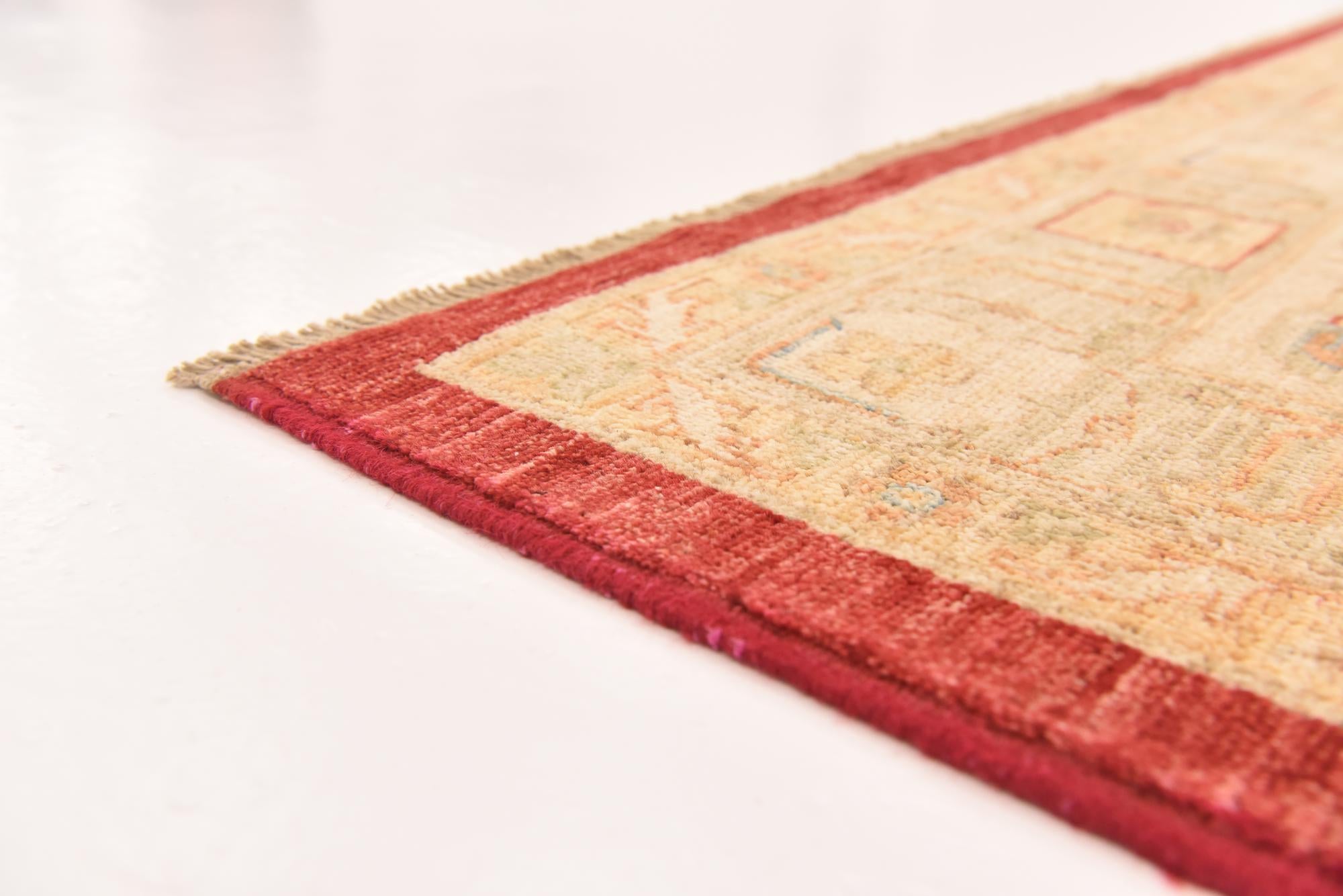 10' x 13' Hand Knotted Peshawar Ziegler Rug