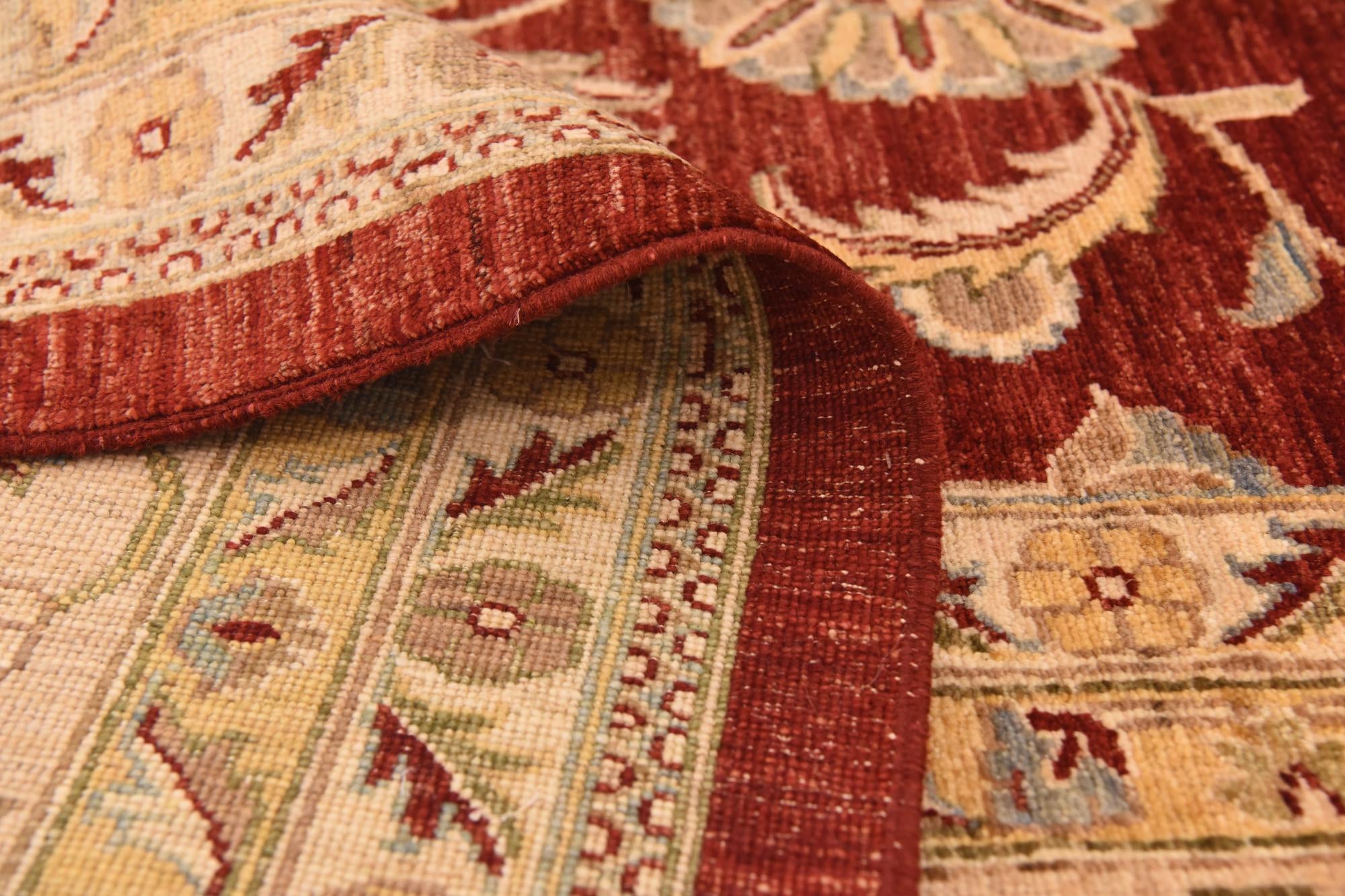 13' 4 x 17' 2 Hand Knotted Peshawar Ziegler Rug