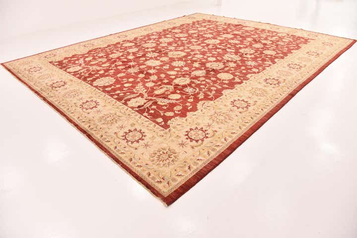 13' 4 x 17' 2 Hand Knotted Peshawar Ziegler Rug