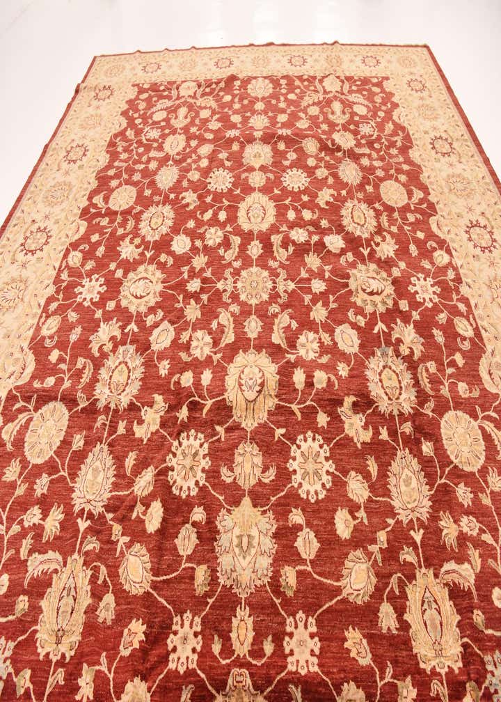 13' 4 x 17' 2 Hand Knotted Peshawar Ziegler Rug