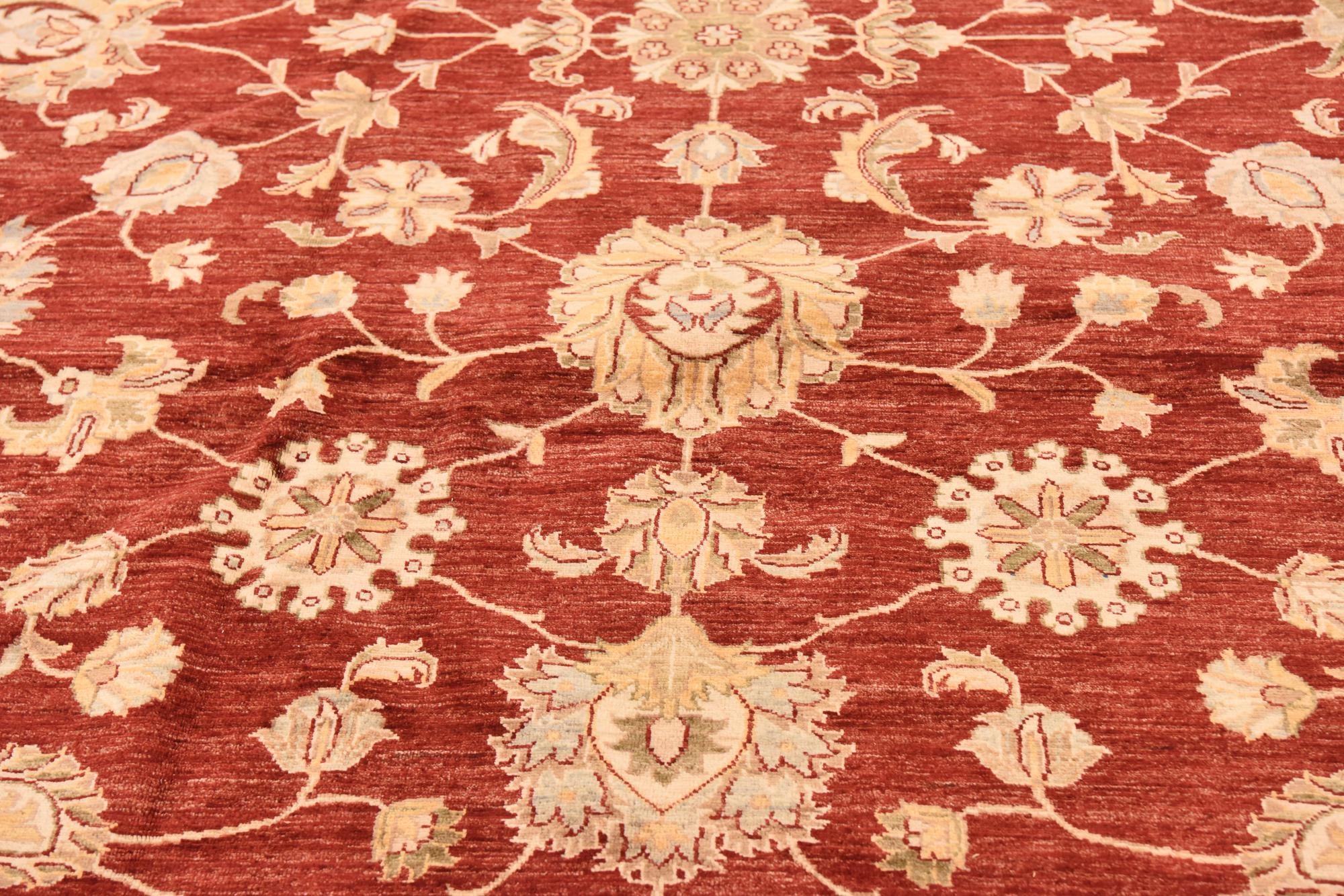 13' 4 x 17' 2 Hand Knotted Peshawar Ziegler Rug