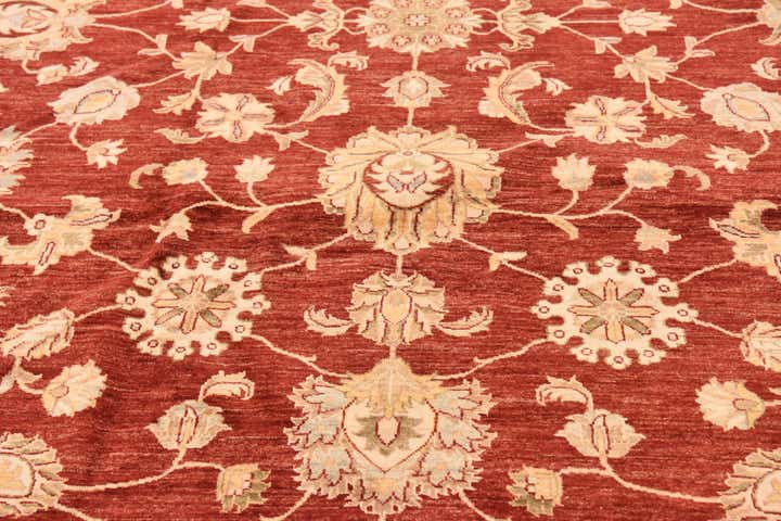 13' 4 x 17' 2 Hand Knotted Peshawar Ziegler Rug