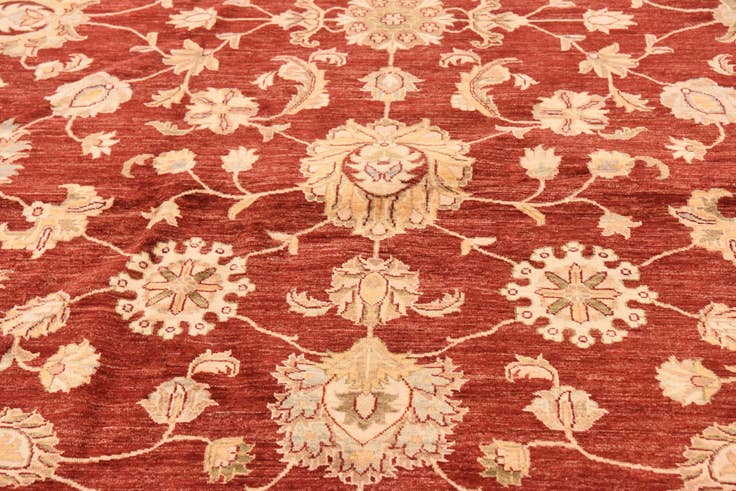 Detail image of 13' 4 x 17' 2 Hand Knotted Peshawar Ziegler Rug
