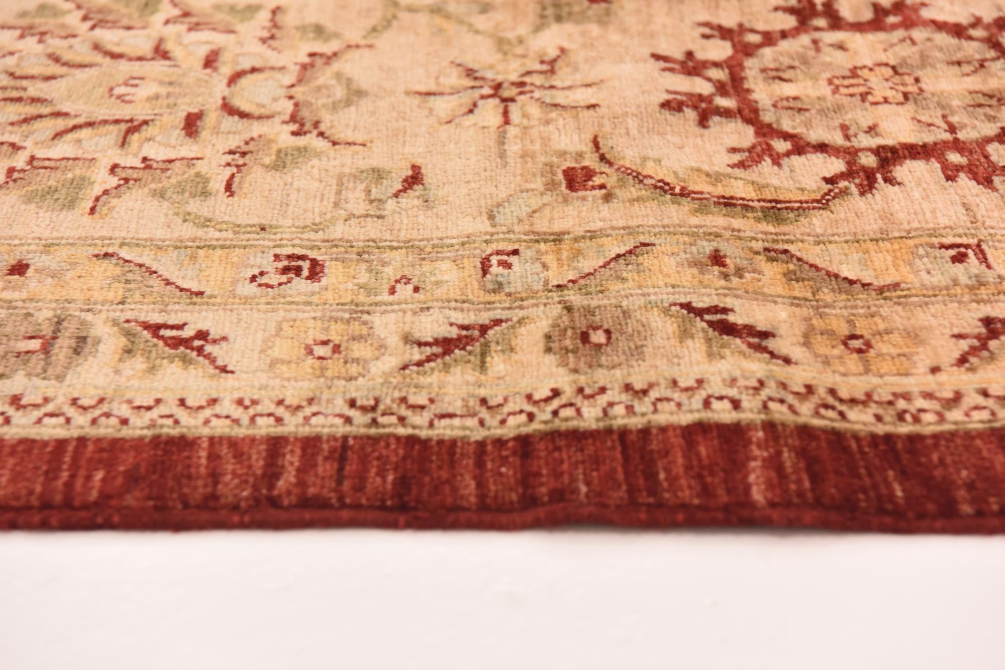 13' 4 x 17' 2 Hand Knotted Peshawar Ziegler Rug