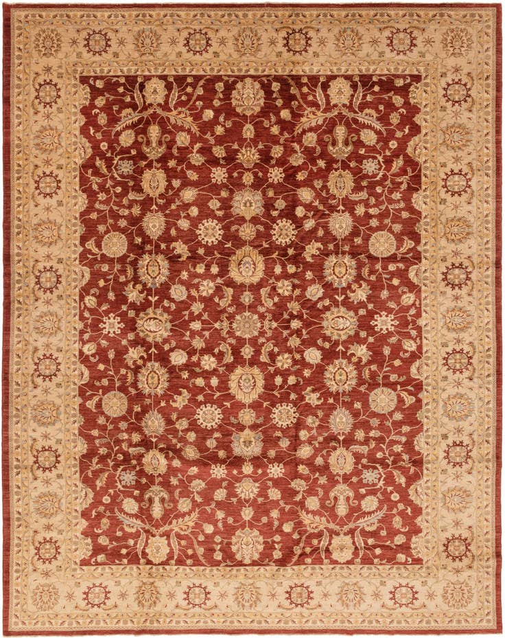 Detail image of 13' 4 x 17' 2 Hand Knotted Peshawar Ziegler Rug