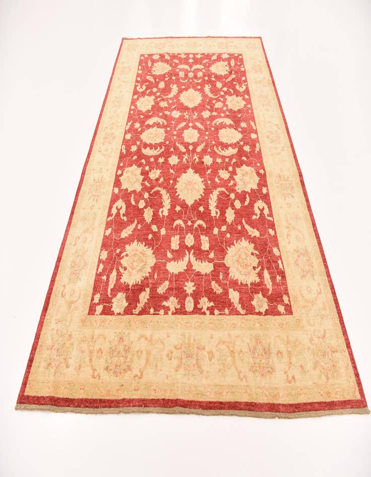 Detail image of 6' 7 x 10' Hand Knotted Peshawar Ziegler Rug