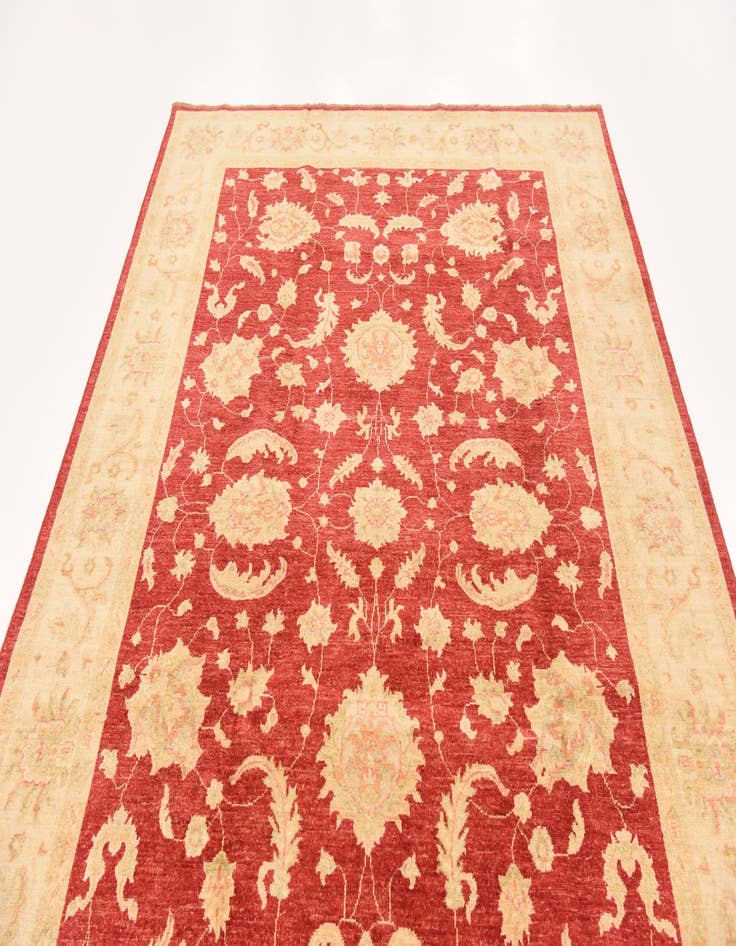 Detail image of 6' 7 x 10' Hand Knotted Peshawar Ziegler Rug