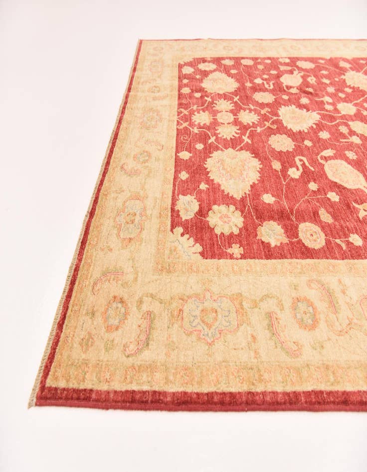 Detail image of 6' 9 x 9' 9 Hand Knotted Peshawar Ziegler Rug