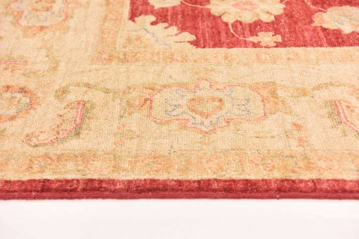 6' 9 x 9' 9 Hand Knotted Peshawar Ziegler Rug