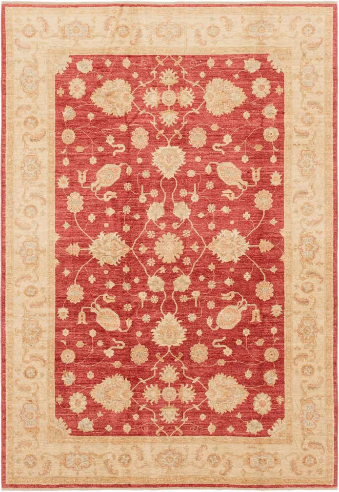 6' 9 x 9' 9 Hand Knotted Peshawar Ziegler Rug