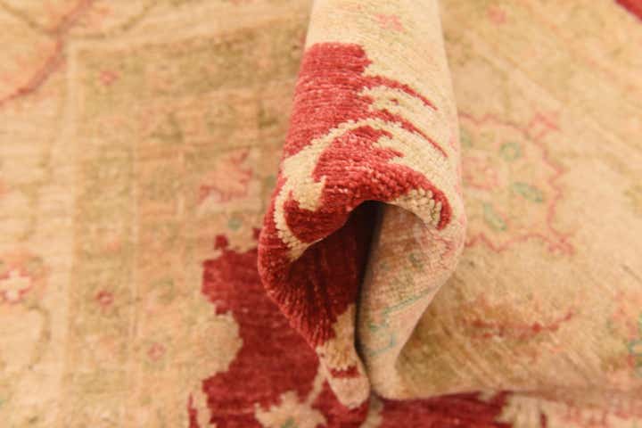 8' 10 x 12' 5 Hand Knotted Peshawar Ziegler Rug