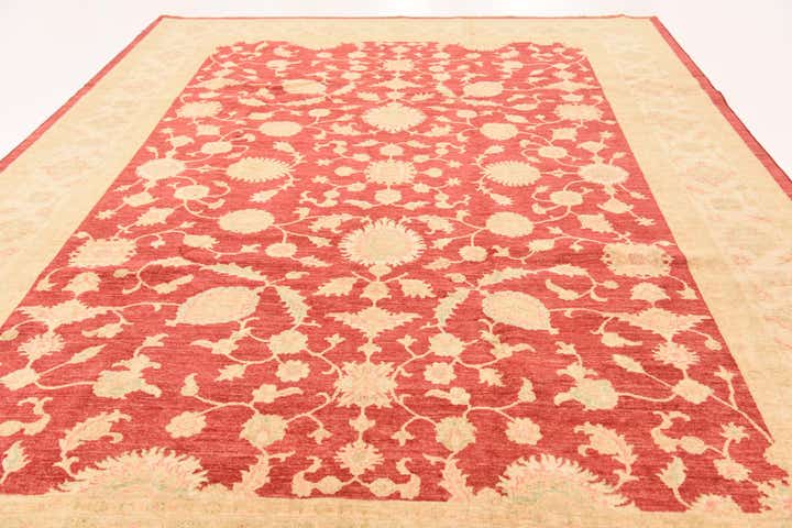 8' 10 x 12' 5 Hand Knotted Peshawar Ziegler Rug