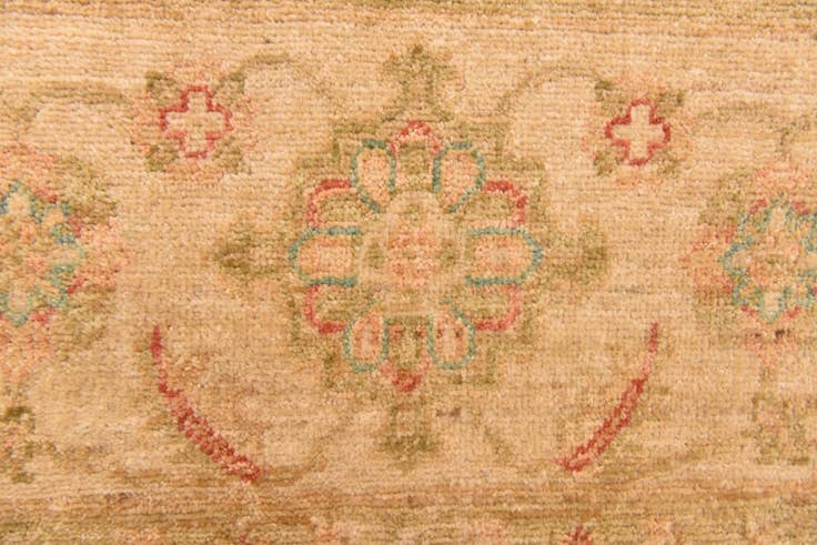 Detail image of 8' 10 x 12' 5 Hand Knotted Peshawar Ziegler Rug