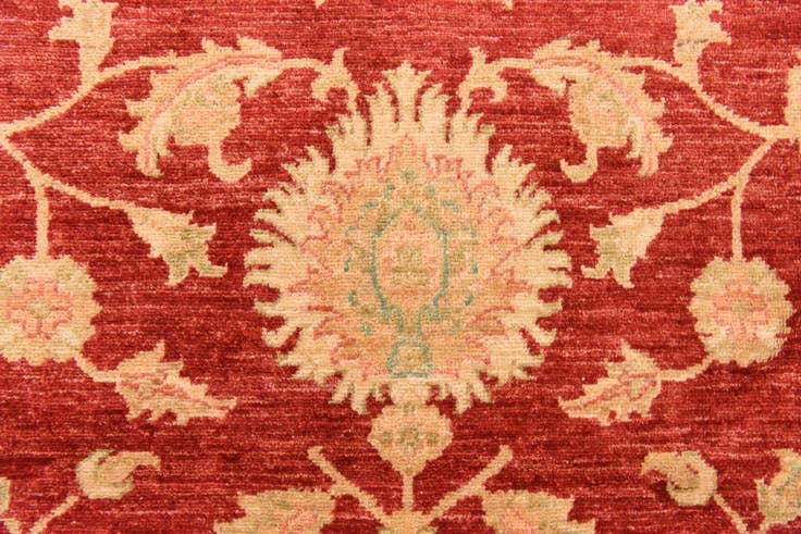 Detail image of 8' 10 x 12' 5 Hand Knotted Peshawar Ziegler Rug