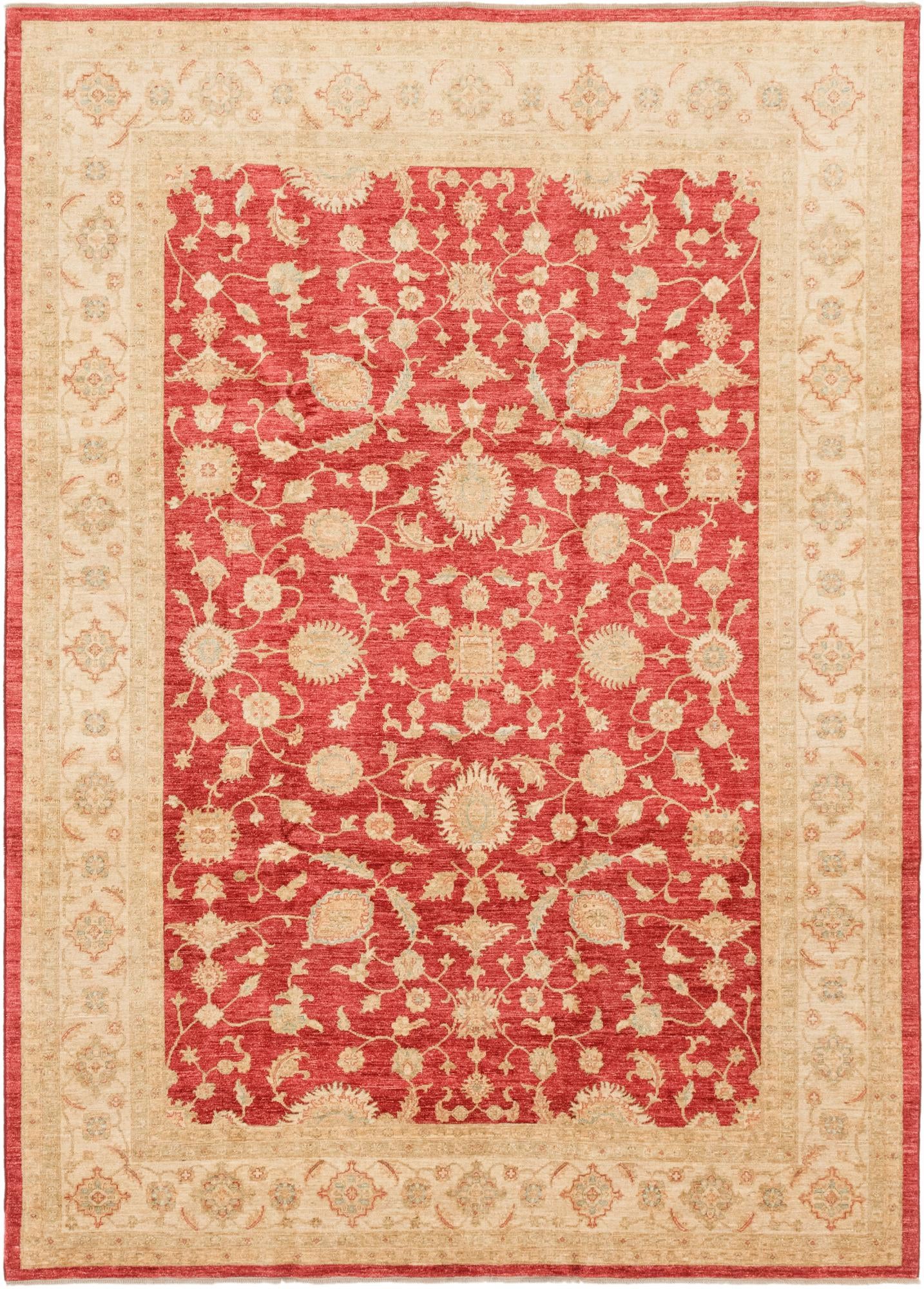 8' 10 x 12' 5 Hand Knotted Peshawar Ziegler Rug
