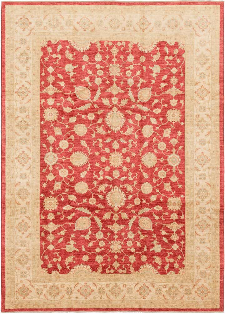 8' 10 x 12' 5 Hand Knotted Peshawar Ziegler Rug