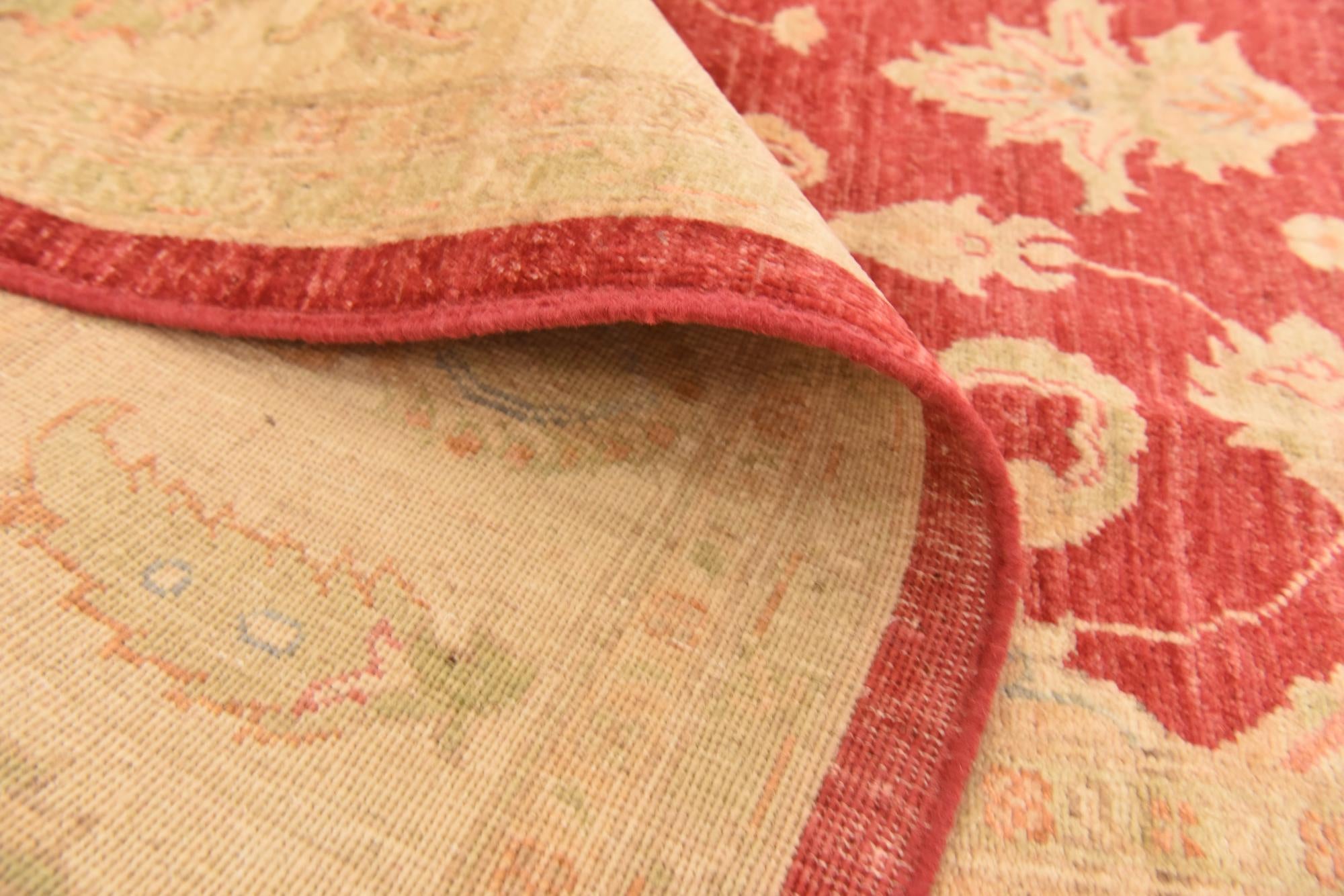 8' 3 x 11' 5 Hand Knotted Peshawar Ziegler Rug