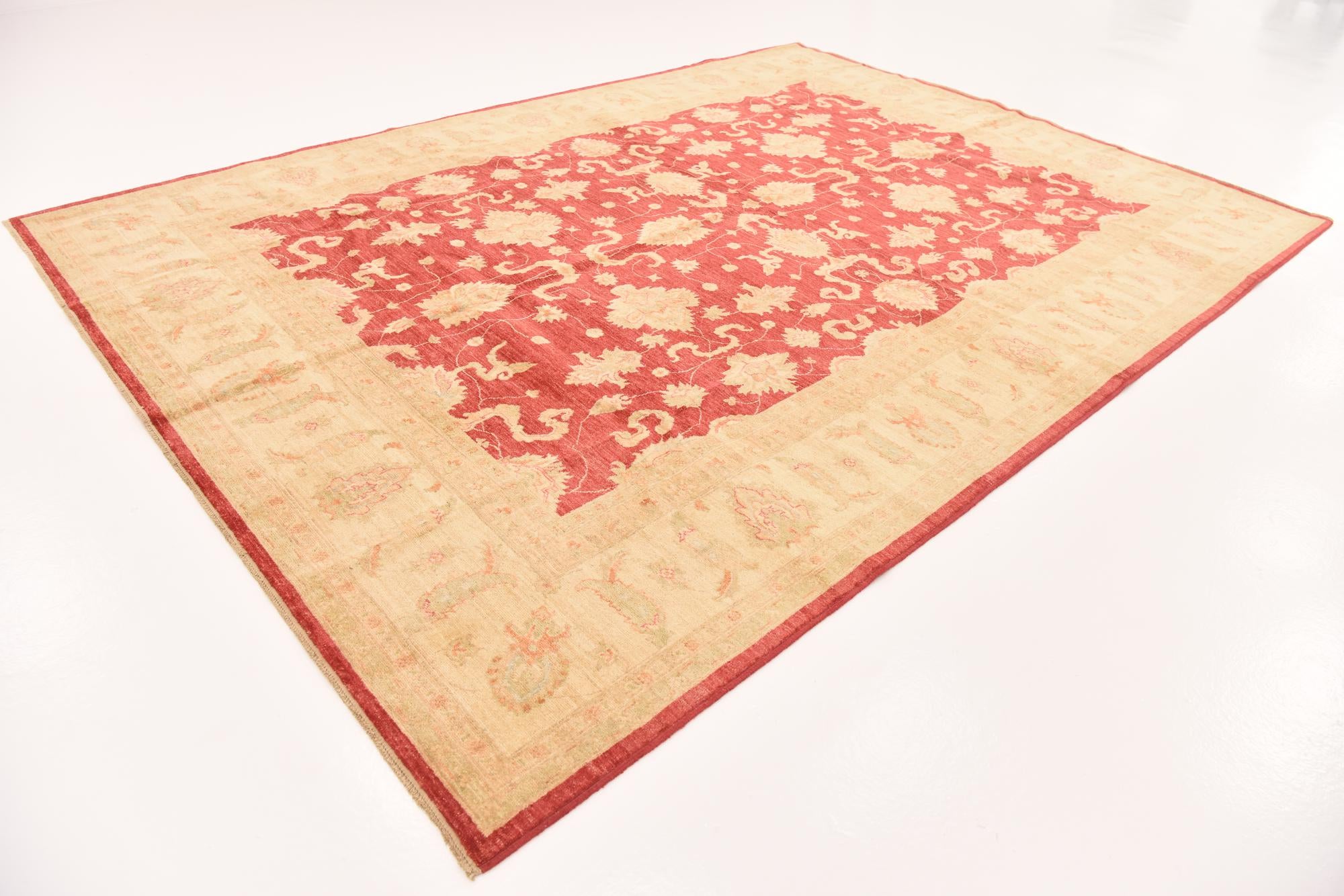 8' 3 x 11' 5 Hand Knotted Peshawar Ziegler Rug