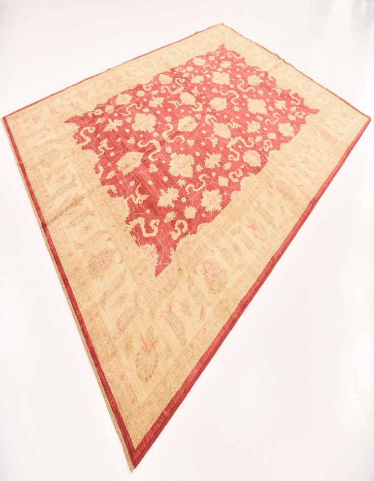 Detail image of 8' 3 x 11' 5 Hand Knotted Peshawar Ziegler Rug