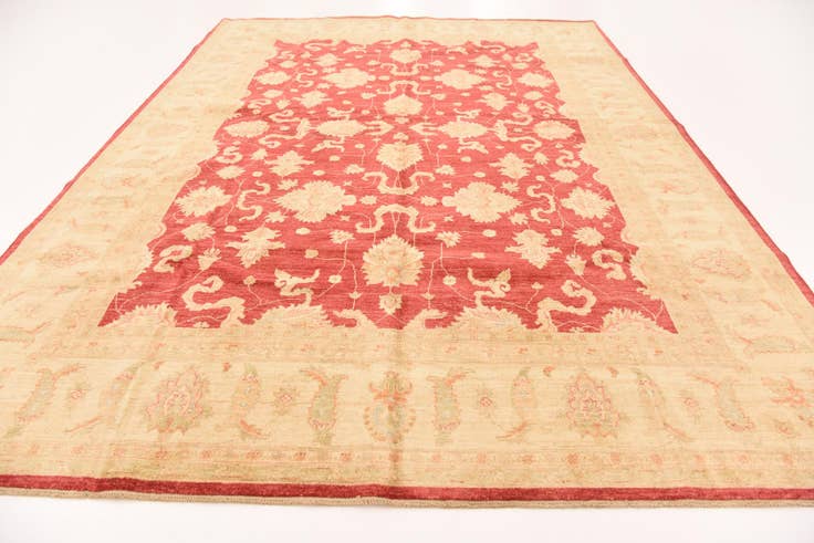 Detail image of 8' 3 x 11' 5 Hand Knotted Peshawar Ziegler Rug