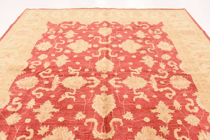 Detail image of 8' 3 x 11' 5 Hand Knotted Peshawar Ziegler Rug