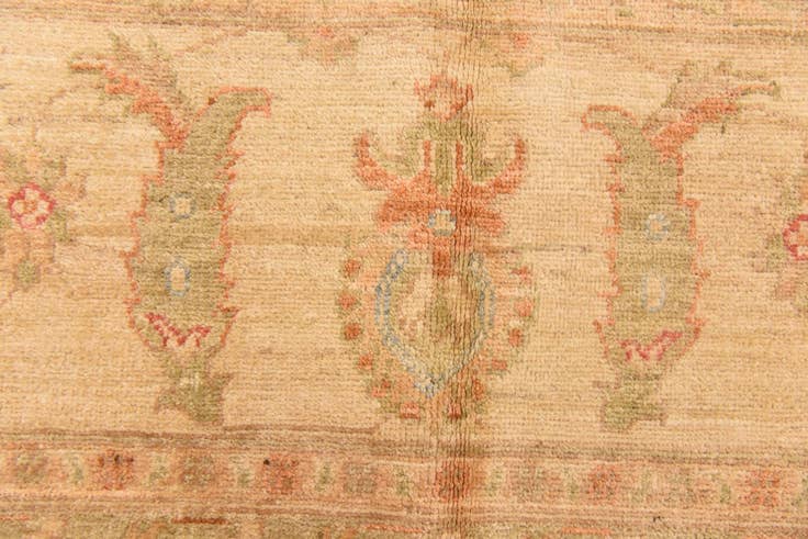 Detail image of 8' 3 x 11' 5 Hand Knotted Peshawar Ziegler Rug