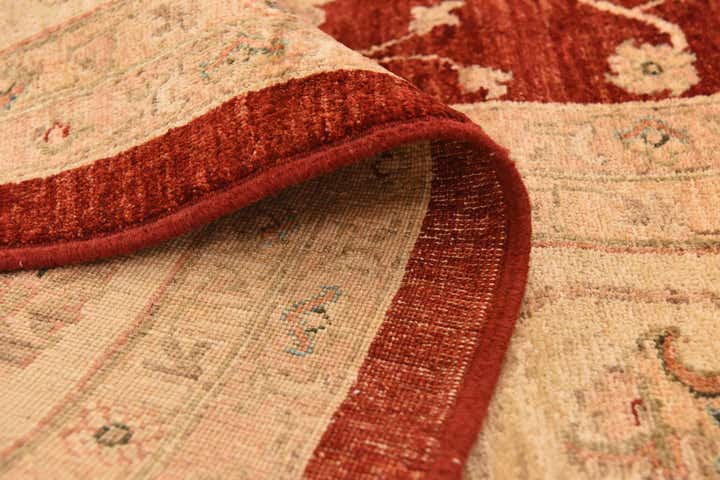 11' 5 x 16' Hand Knotted Peshawar Ziegler Rug