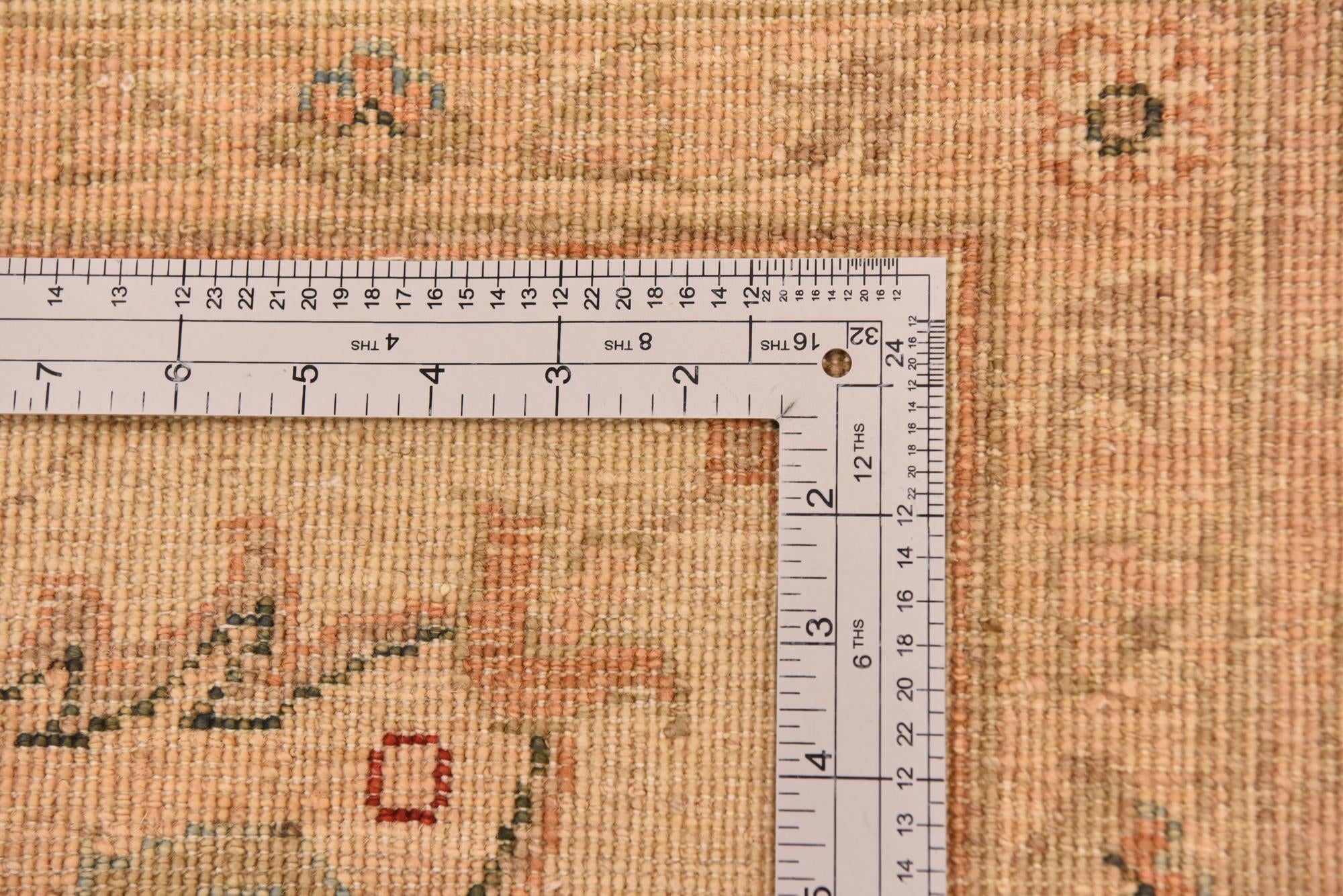 11' 5 x 16' Hand Knotted Peshawar Ziegler Rug