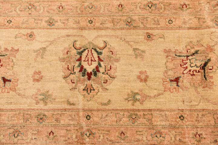11' 5 x 16' Hand Knotted Peshawar Ziegler Rug