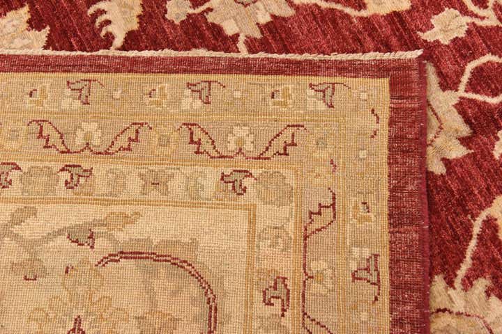 12' x 18' 6 Hand Knotted Peshawar Ziegler Rug