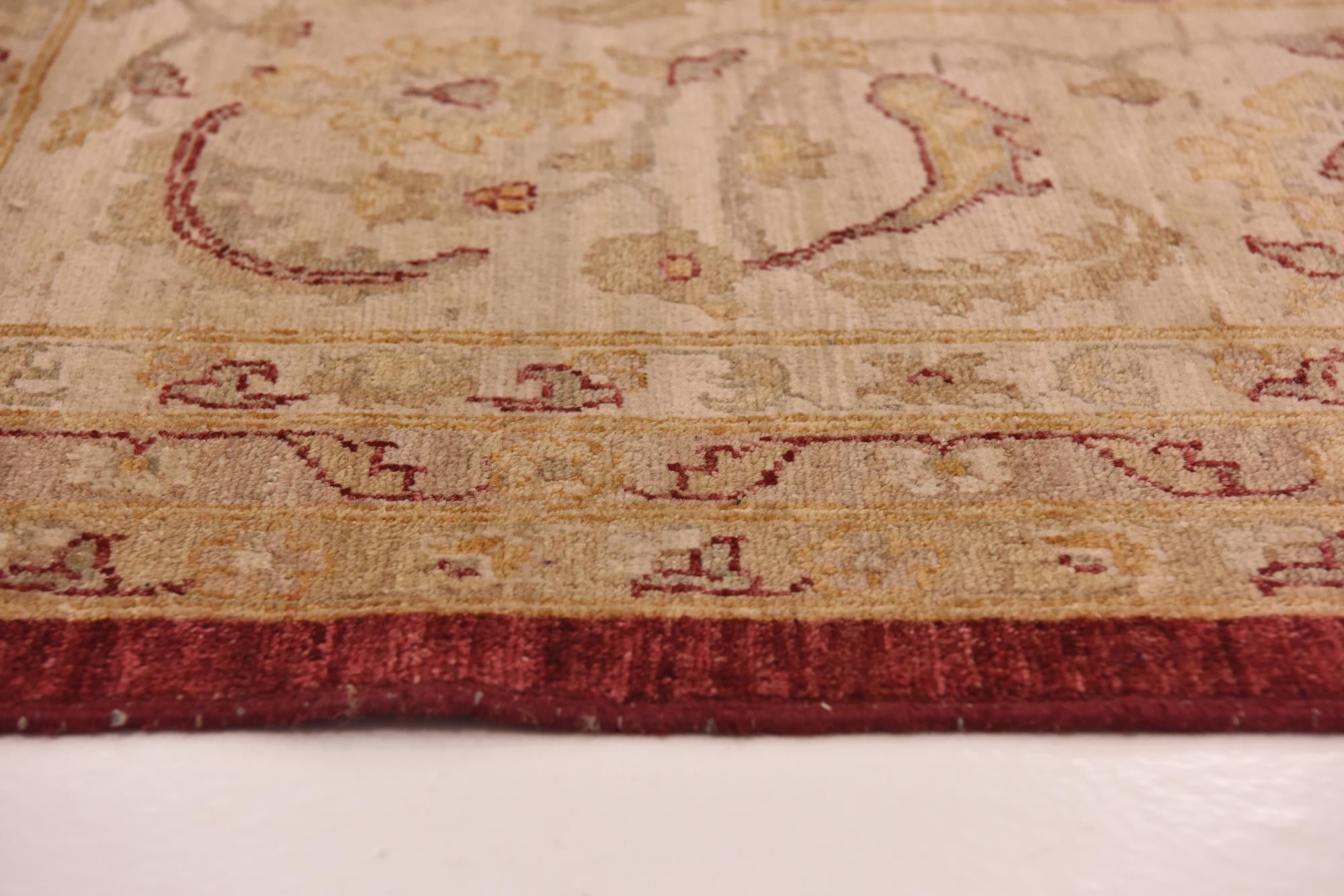 12' x 18' 6 Hand Knotted Peshawar Ziegler Rug