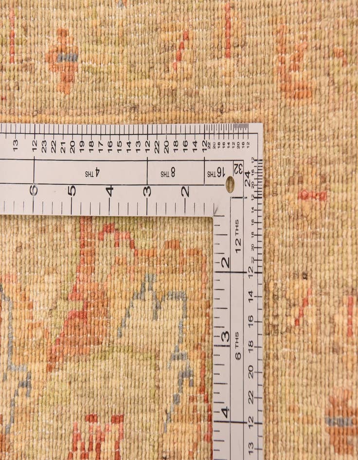 Detail image of 8' 3 x 9' 10  Hand Knotted Peshawar Ziegler Rug