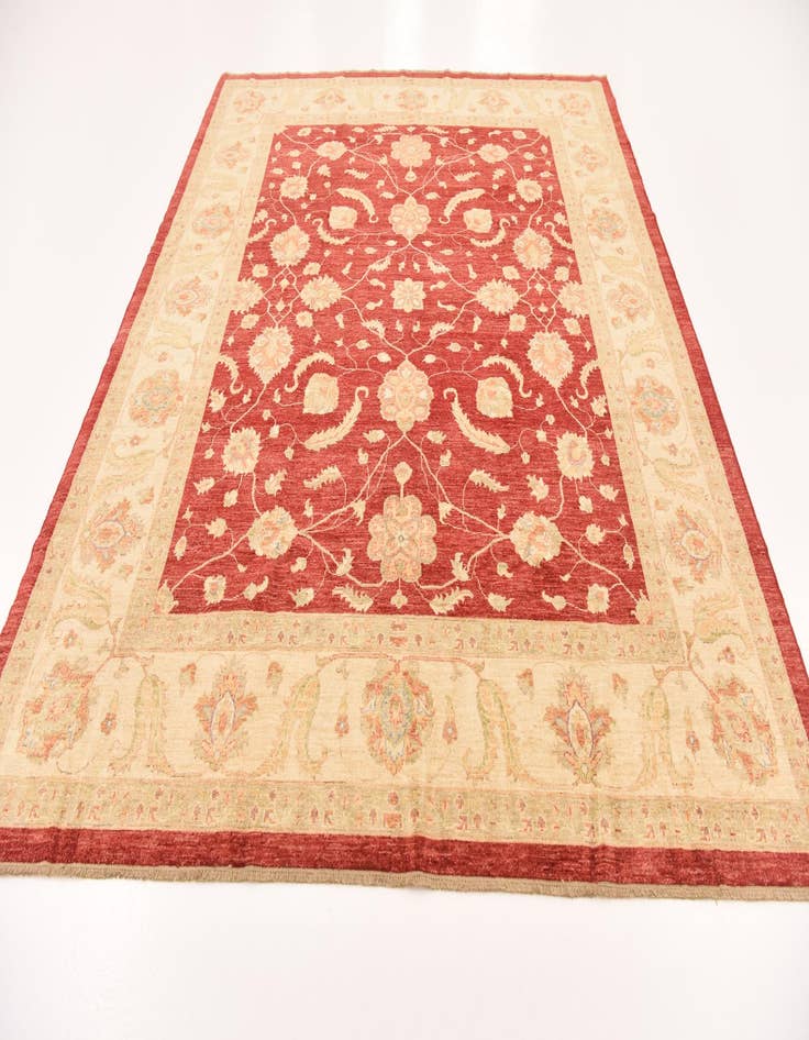 Detail image of 8' 3 x 9' 10  Hand Knotted Peshawar Ziegler Rug