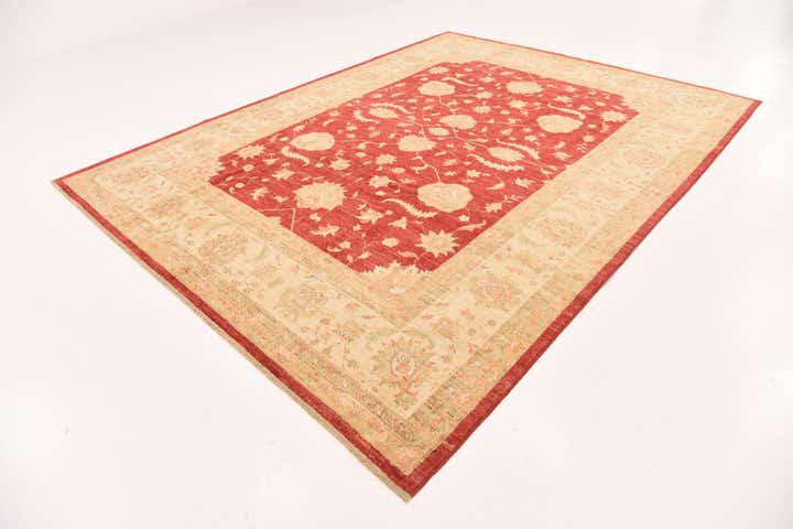 8' 4 x 11' 2 Hand Knotted Peshawar Ziegler Rug