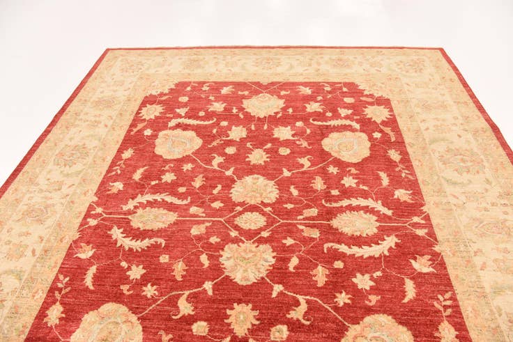 Detail image of 8' 4 x 11' 2 Hand Knotted Peshawar Ziegler Rug