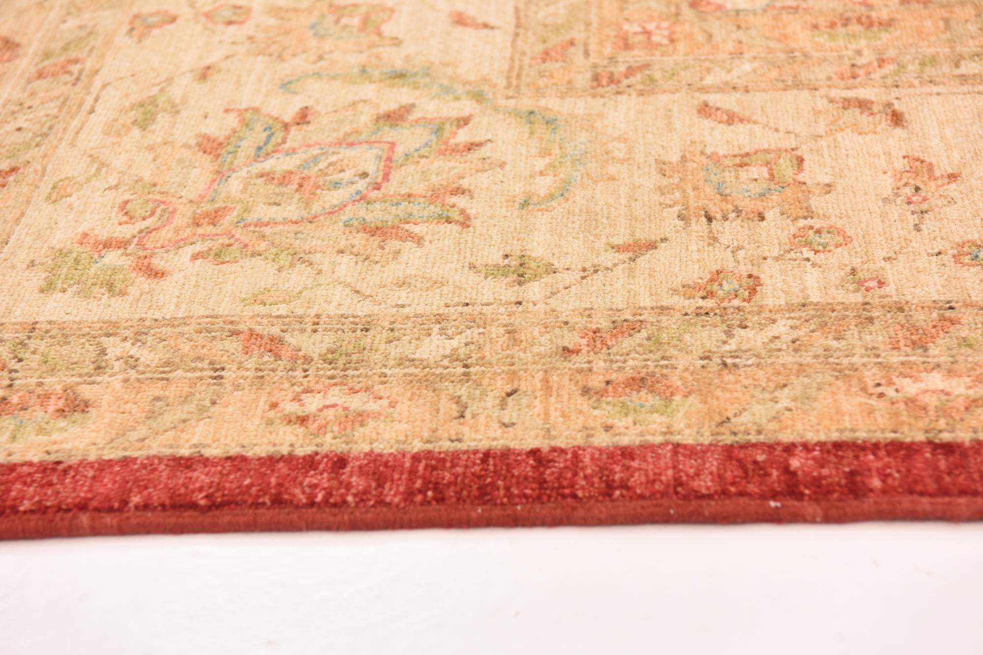 8' 4 x 11' 2 Hand Knotted Peshawar Ziegler Rug
