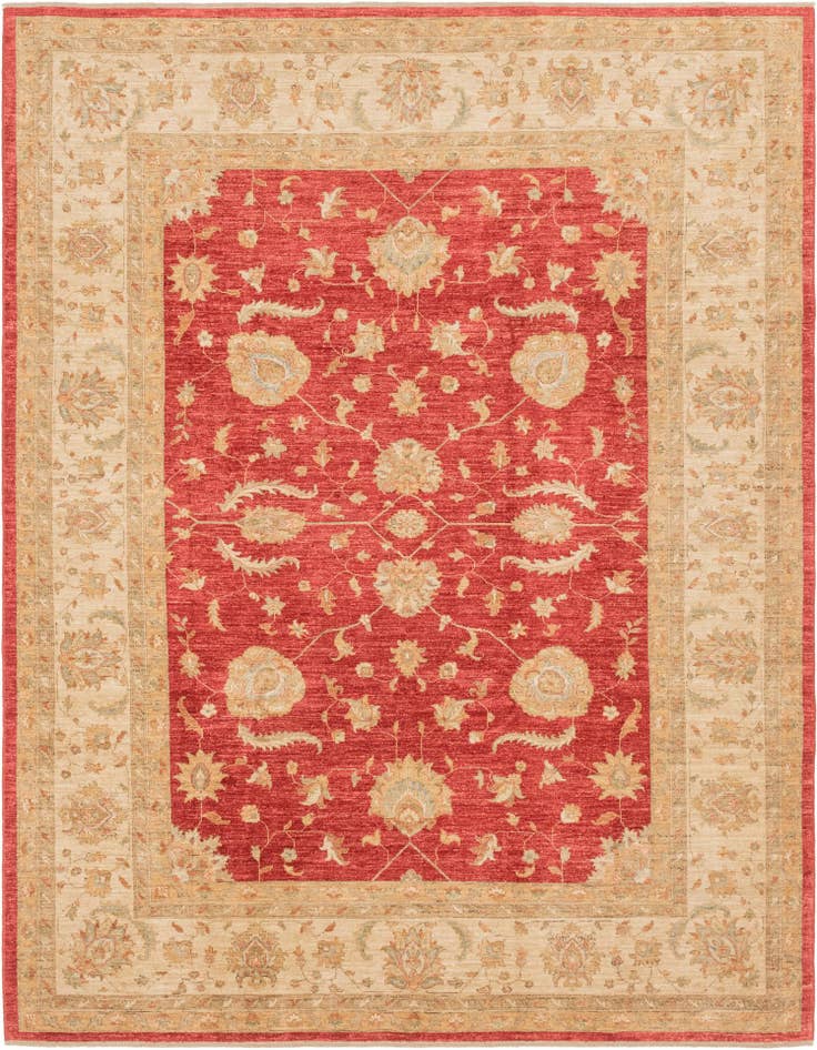 Detail image of 8' 4 x 11' 2 Hand Knotted Peshawar Ziegler Rug