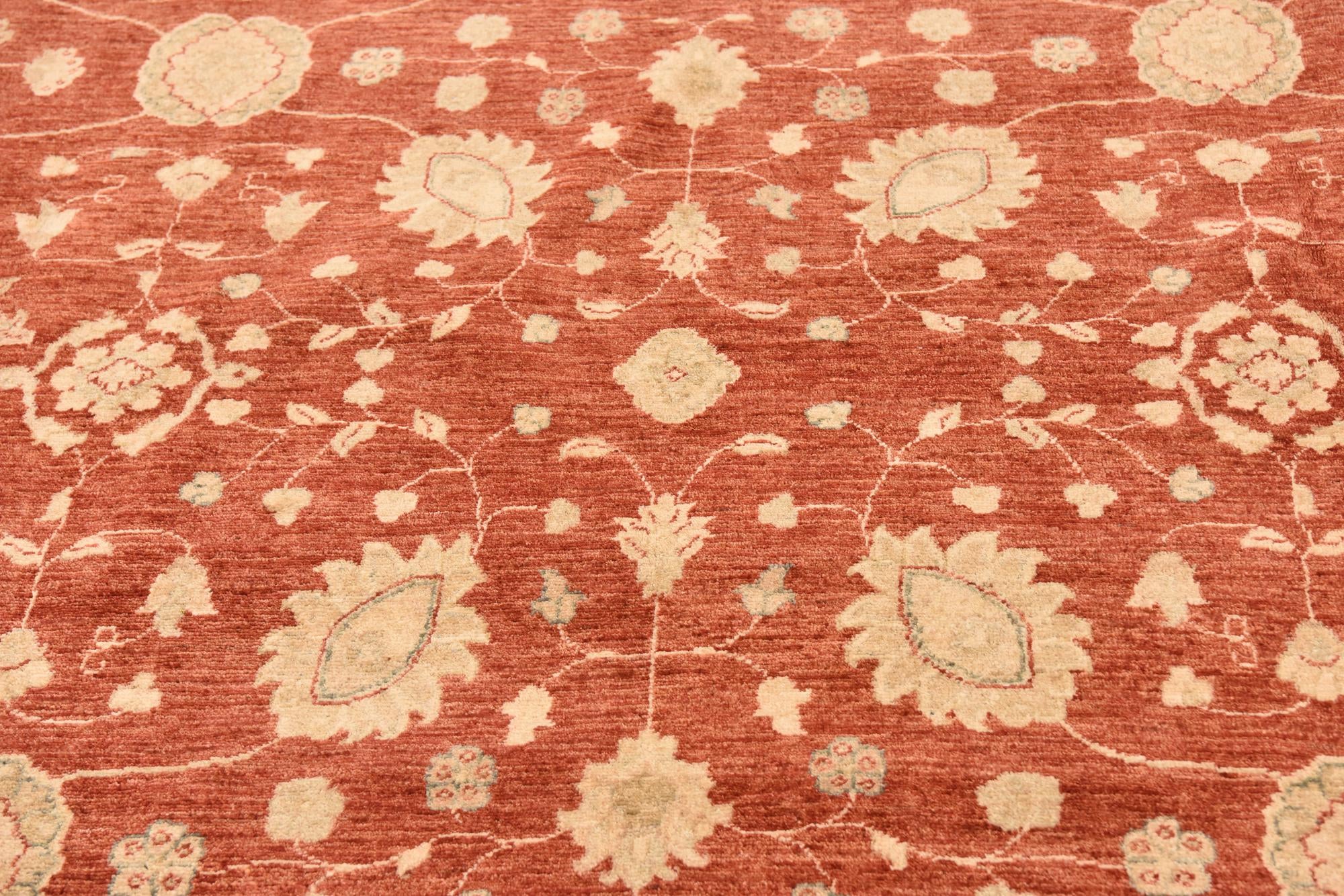 10' x 13' Hand Knotted Peshawar Ziegler Rug