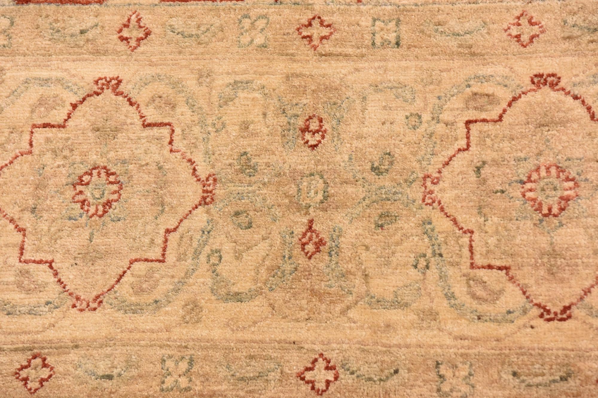 10' x 13' Hand Knotted Peshawar Ziegler Rug